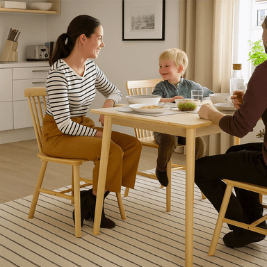 SILLA NECTAR WINDSOR MADERA DE CAUCHO NATURAL - 3