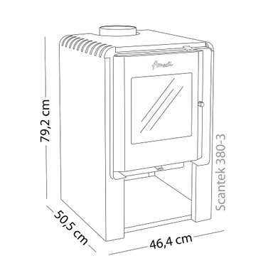 ESTUFA A LEÑA AMESTI SCANTEK 380 10 W - 7