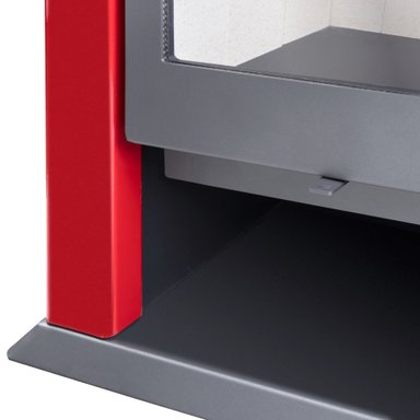 ESTUFA A LEÑA AMESTI CLASSIC 500 ROJO ITALIANO - 5