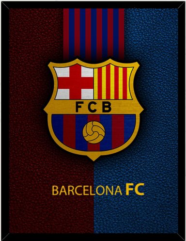 CUADRO DECORATIVO BARCELONA FC MEDIDAS 30X40 CM - 1