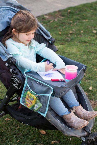 BANDEJA JL CHILDRESS 7217 VIAJE REGAZO 3 EN 1 Y SOPORTE TABLET GRIS - 4
