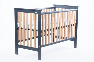 CUNA DREWEX LEO MADERA GRIS LATERAL AJUSTABLE (120 X 60) - 2