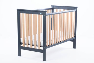 CUNA DREWEX LEO MADERA GRIS LATERAL AJUSTABLE (120 X 60) - 3