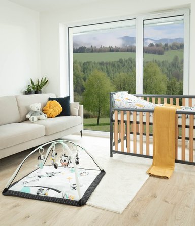 CUNA DREWEX LEO MADERA GRIS LATERAL AJUSTABLE (120 X 60) - 8