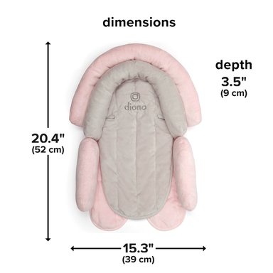 ALMOHADA DIONO APOYA CABEZA BEBÉ ROSADO 39 CM MULTICOLOR - 8