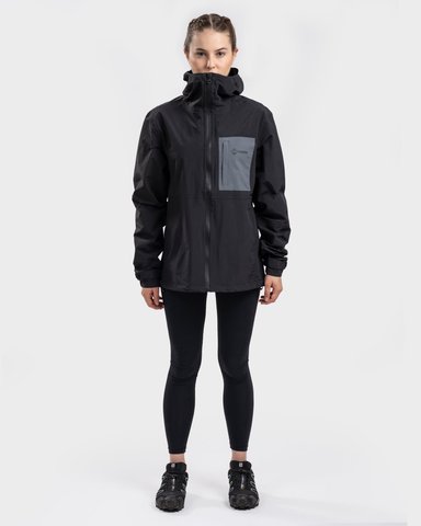 CHAQUETA MUJER GNOMO IMPERMEABLE HOODIE DANIRA BLACK - 1