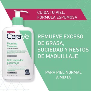 GEL CUERPO CERAVE 236 ML LIMPIADOR ESPUMOSO - 1