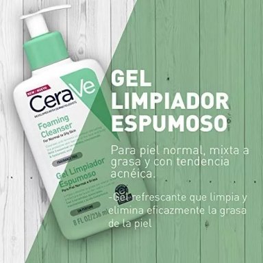 GEL CUERPO CERAVE 473G LIMPIADOR ESPUMOSO - 1