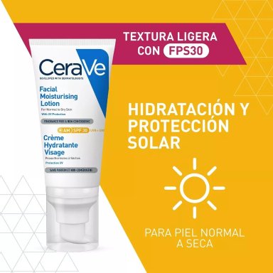 LOCIÓN ROSTRO CERAVE SPF 30 52 ML HIDRATANTE AM - 1