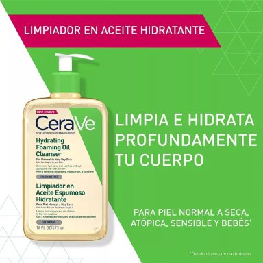ACEITE CUERPO CERAVE 473 ML ESPUMOSO HIDRATANTE - 1