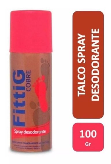 TALCO FITTIG DESODORANTE SPRAY COBRE 100G - 1