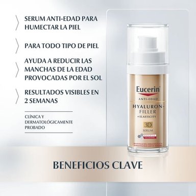 SÉRUM ROSTRO Y CUELLO EUCERIN 30ML 3D HYALURON FILLER ÁCIDO HIALURÓNICO 30 ML TIPO PIEL SECA - 4
