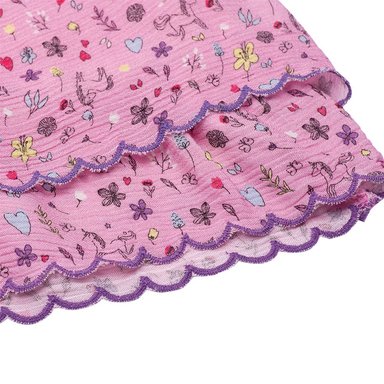 VESTIDO ALGODON NIÑA PILLIN ROSADO PVU826ROS BEBE - 4
