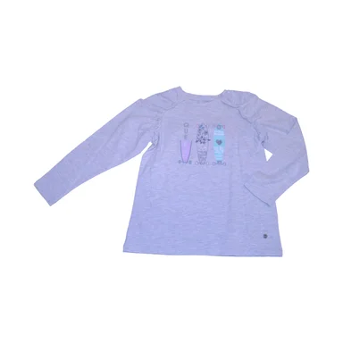 POLERA NIÑA PILLÍN PVW650MLG GRIS CLARO - 1