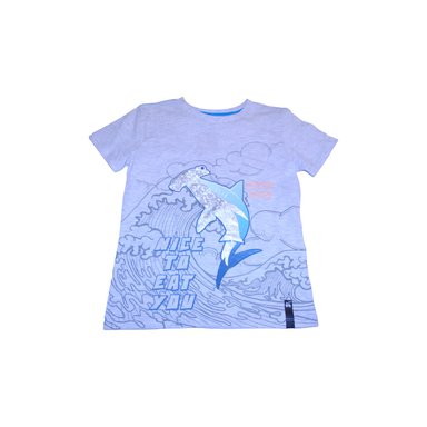 POLERA MANGA CORTA NIÑO PILLÍN PVW653GRI GRIS - 1