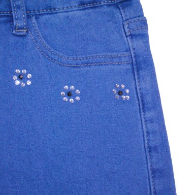 SHORT ALGODÓN NIÑA PILLÍN CELESTE PVW713CEL - 2