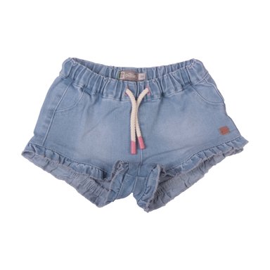 SHORT ALGODÓN NIÑA PILLÍN CELESTE BEBÉ PVW722CEL - 1
