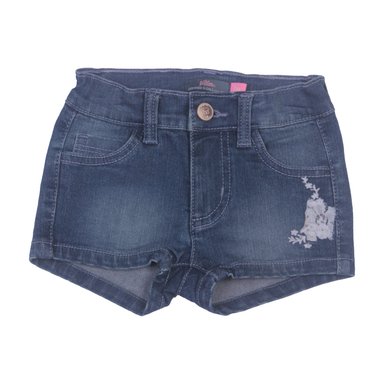 SHORT BEBE NIÑA AZUL PILLIN - 1
