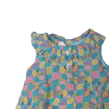 VESTIDO ALGODON NIÑA PILLIN TURQUESA PVW817CAL BEBE - 2