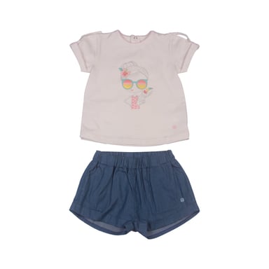 CONJUNTO NIÑA PILLIN BLANCO PVW743BCO BEBE - 1