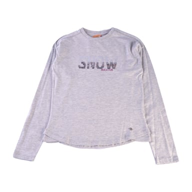 POLERA MANGA LARGA ALGODÓN NIÑA PILLÍN TVX605MLG GRIS CLARO - 1