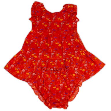 VESTIDO ALGODON NIÑA PILLIN NARANJO PVY811-23NAR BEBE NARANJA - 1