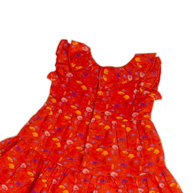 VESTIDO ALGODON NIÑA PILLIN NARANJO PVY811-23NAR BEBE NARANJA - 2