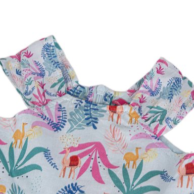 VESTIDO ALGODON NIÑA PILLIN CELESTE PVY820-23CEL BEBE - 4