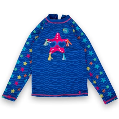 POLERA UV NIÑA AZUL PILLIN - 1