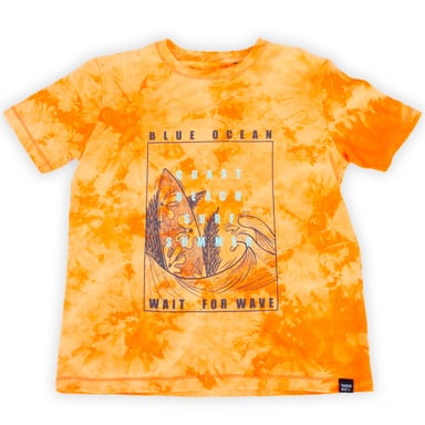 POLERA MANGA CORTA ALGODÓN NIÑO PILLÍN TVY621-23NAR NARANJA - 1