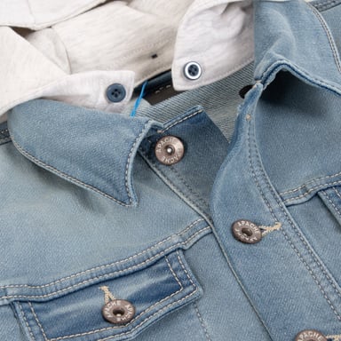 CHAQUETA MANGA LARGA NIÑO PILLÍN PVA717-24DEN DENIM - 2