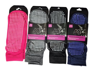 3 PARES DE CALCETAS DEPORTIVAS MUJER - TOBILLERAS ANTIDESLIZANTES - FITNES - YOGA - DANZA - 3