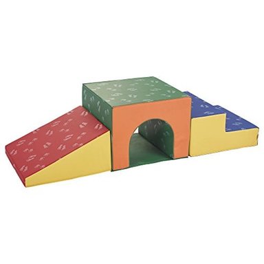 ECR4KIDS ESCALADOR DE JUGUETE INDIVIDUAL DE ESPUMA CON TÚNEL PARA ENSEÑANZA PRIMARIA - 1
