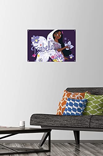 DISNEY ENCANTO - PÓSTER DE PARED DE ISABELA CON ALFILERES DE EMPUJE - 2