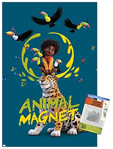 DISNEY ENCANTO - PÓSTER DE PARED CON IMÁN DE ANIMALES - 1