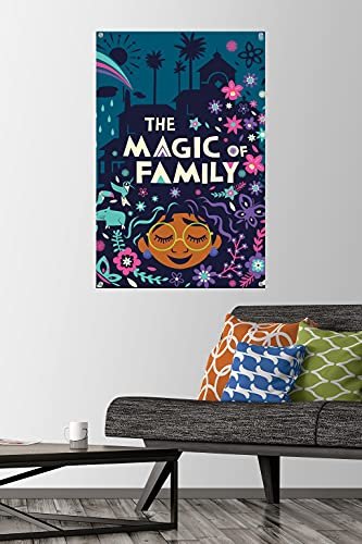 DISNEY ENCANTO - PÓSTER MÁGICO DE PARED CON PASADORES - 2