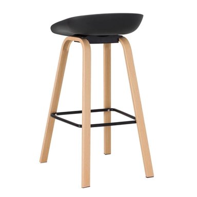 PACK 2 TABURETES BAR NORDICO VIGGO 75 CM | EXTERIOR NEGRO - 6