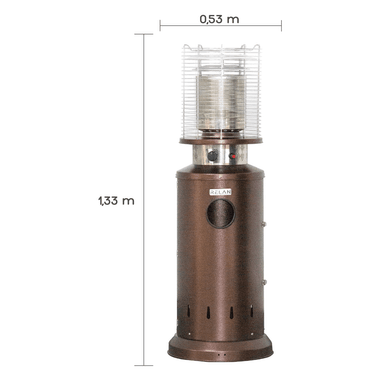 ESTUFA CALEFACTOR A GAS PARA EXTERIOR BRONZE RELAN | BRONCE - 3