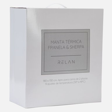 MANTA ELÉCTRICA RELAN CALIENTA CAMAS TÉRMICO 2 PLAZAS - 10