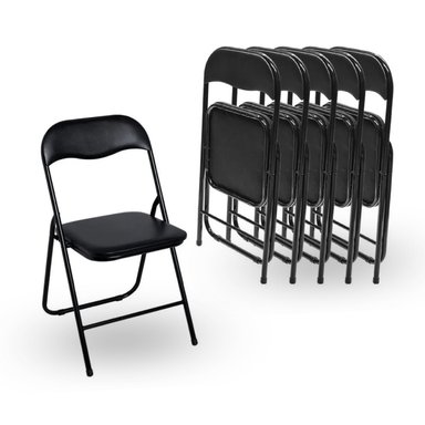 SET X6 SILLAS PLEGABLES KANO LIVIANAS Y PORTÁTILES EVENTOS - 1