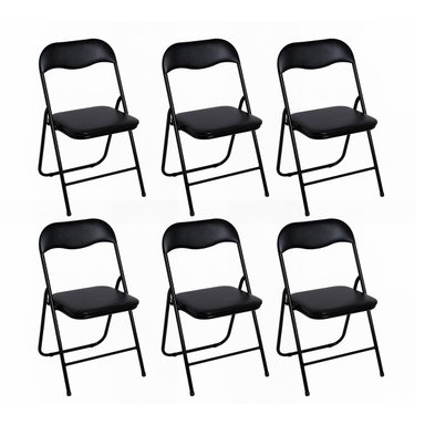 SET X6 SILLAS PLEGABLES KANO LIVIANAS Y PORTÁTILES EVENTOS - 3