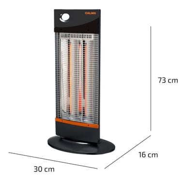 ESTUFA ELÉCTRICA CALMA ECO CARBÓN EC1000 - 500/1000 W - 11
