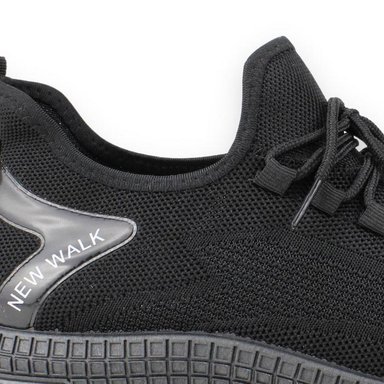 ZAPATILLAS HOMBRE NEW WALK CASUALES NEGRO - 4