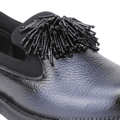 ZAPATO EXS SLIP ON CUERO AZUL - 4