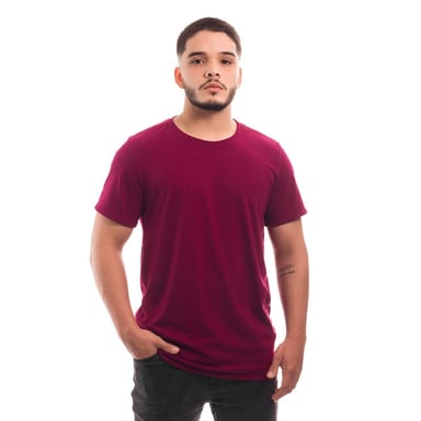 POLERA HOMBRE CUELLO REDONDO MANGA CORTA BURDEO - 1