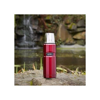 TERMO LIQUIDO THERMOS KING 470ML ACERO INOXIDABLE ROJO - 5
