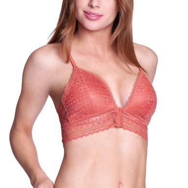 SOSTÉN MUJER BAZIANI BRALETTE ENCAJE BROCHE DELANTERO 3861 - 2