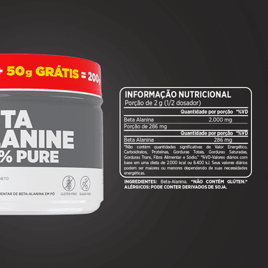 PACK ATLHETICA NUTRITION 100% BETA ALANINA - 150 + 50 GRS - ATHLETICA NUTRITION - 2