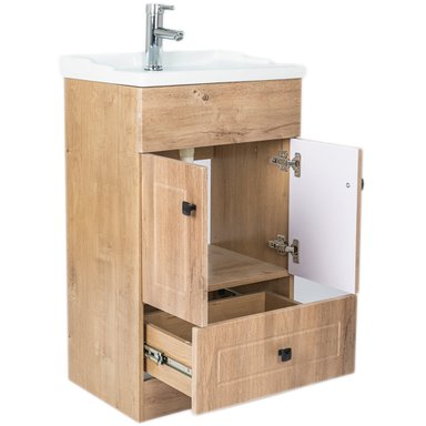 MUEBLE VANITORIO DOMSA 50CM WOOD B50PH-W (NO INCLUYE CUBIERTA) - 3