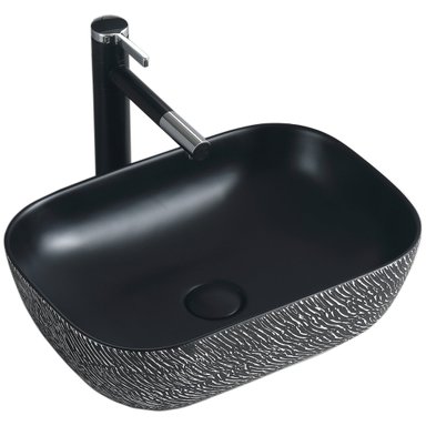 LAVAMANOS SOBREPONER DOMSA SLC895-ARENA PLATEADA / 45,5X32X13,5CM - 4